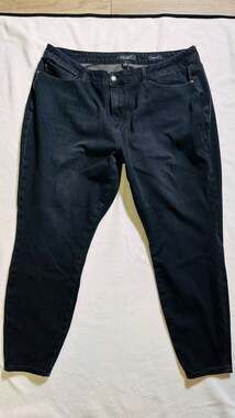 Judy Blue Women's Plus 22W Skinny Fit Faded Black Jeans Style JB88218